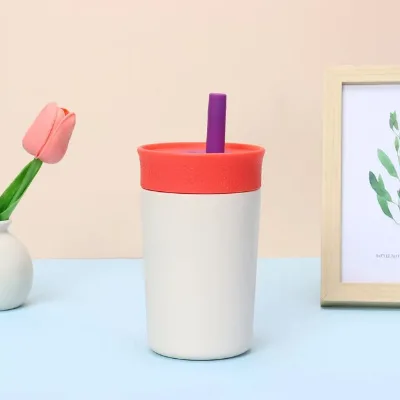 Hot Insulation Stainless Steel Tumbler Resistant With Flexible Replaceable Straw Lids