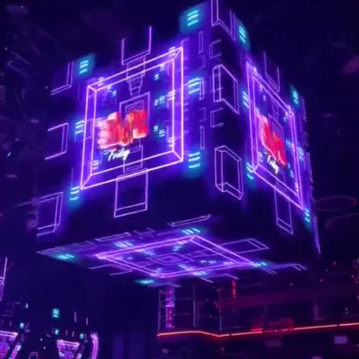 Club Advertising Disco Light Lifting System Machinery Lighting Bar LED 3D Screen Stage Equipment System