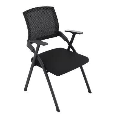 Wholesale Foldable PU Leather Swivel Training Chairs with Writing Boards Conference Office Chairs for Commercial Use