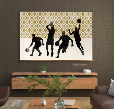 New Design Basketball Star Painting Graffiti Culture Poster Canvas Decor Printing Banksy Style Pop Art