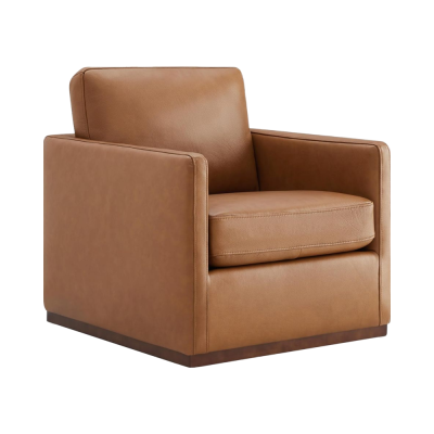 Leather Swivel Accent Chair Armchair Living Room