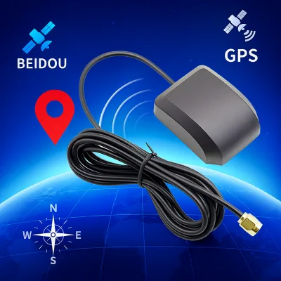 New Model Beidou+GPS 1575.42MHZ 3.0-5.0V Navigation Magnetic Car Antenna With SMA/FAKRA-C Connector 1m Cable for Car Antenna