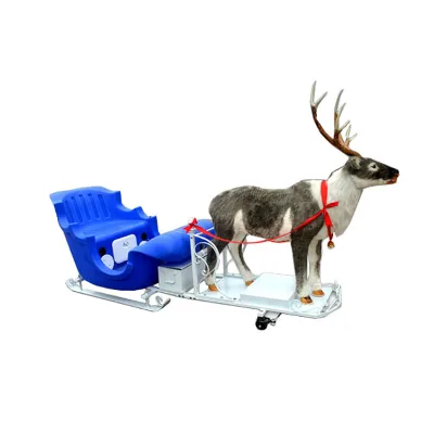 Innovation Design Attractive Christmas Santa Reindeer Sled Sleigh Electric Car for Promotion