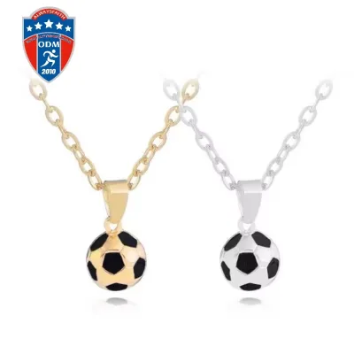 2025 OEM/ODM Football Series Jewelry European and American Style Men's Personalized Football Necklace Creative Football Pendant
