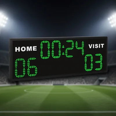 Basket Scoreboard Portable Digital Game Timer with New Lattice Font Electronic Run Tracker for Outdoor Sports Arena