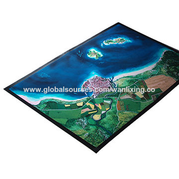 Rubber Door Mat, Made of Anti-slip Nitrile Rubber and Non-woven Fabric
