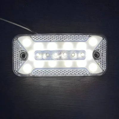 Surface Mount with PC Lens and UV Protection LED Side Marker Light for Trucks and Trailers