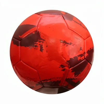 Official Size 5 Training Football Environmentally Friendly Machine-Sewn PVC Football Durable Rubber Bladder Custom Packaging