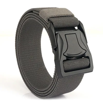 Factory Wholesale New Arrival Outdoor Men Belt,Tactical Belt,1.5 Inch Stretch Nylon Work Belt for Hunting Camping