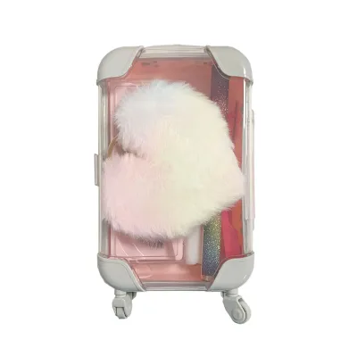 2024 Luxury Mini Suitcase for Large Eyelash Packaging Wholesale From Factory Small Business Note Pads Included