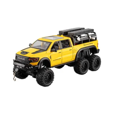 6X6 Diecast Model Cars Sound & Light Ornament Metal Model Car Toys Material