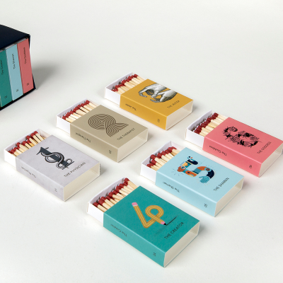 Custom Matchbox Match Factory Customized Matchboxes Wholesale Advertising Printed Box Match Box Hotel Household