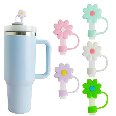 HY Flower Straw Topper Fitting for Stanley Straw Covers