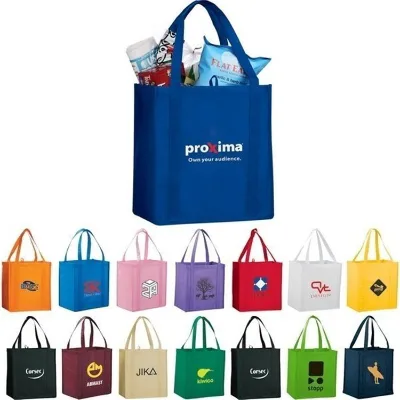 Custom Wholesale Colors Multi Color Non Woven Tote Bag / the Little Juno Grocery Tote Bag