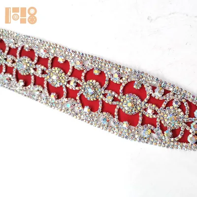 Crystal AB Rhinestone Strass Appliques Versatile DIY Accessories for Wedding Dress Belt Shoes Garment and Bag Decoration