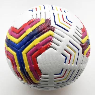 Soccer Ball Size 5 PU Leather Durable for All Ages Recreational & Professional Outdoor Use 0.41-0.44kg Weight