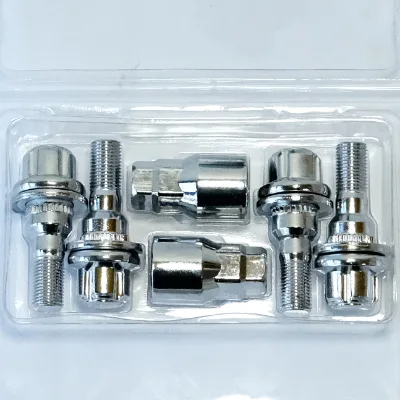 M14*1.5 Splined Steel Nuts for Car Tires Short-Handled Chrome Wheel Screws New Condition Wheel Parts