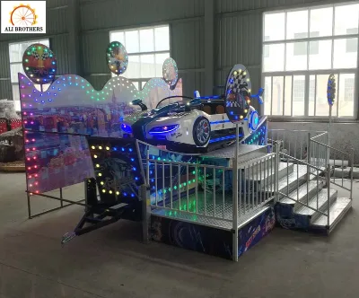 Mini Flying Car Rides Scooter Trailer-Mounted Electric Track Car for Indoor Playground Amusement Park