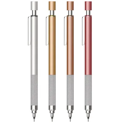 0.5/0.7mm Low Center Gravity No Broken Metal Metallic Pencil Set
