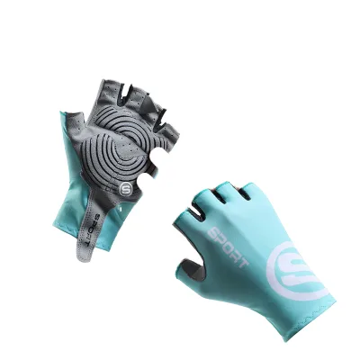 WESKOS Men's Women's Half-Finger Polyester Breathable Pull-On Gloves Summer Sports Sunscreen Protective Outdoor Activities