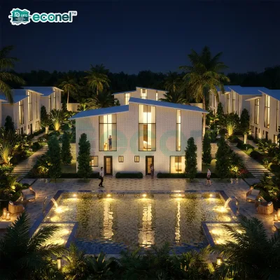 Luxury 3-5 Bedrooms Two Story Manufactured Homes for Real Estate Project High Quality Prefabricated Villa