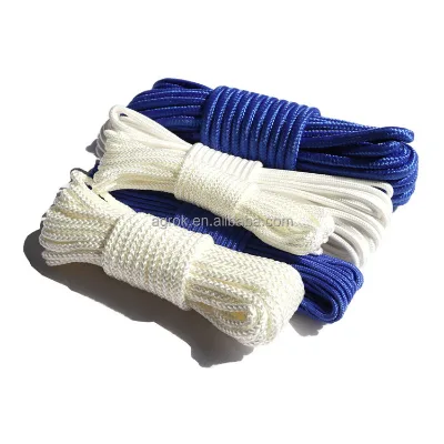 Fishing Twine Commercial PP Polyester 16 Strands Braided Rope 10m Small Package Fishing Rope With Core Fishing Twine