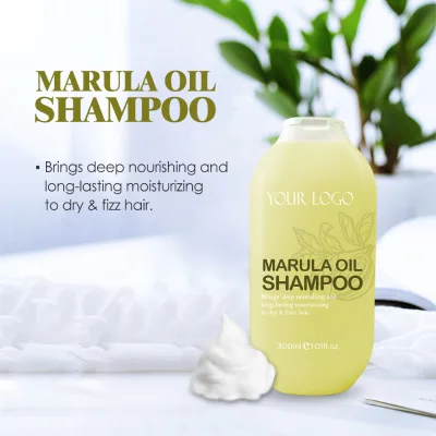 Keratin-Infused Curly Hair Shampoo for Frizz Control Modern Gentle Sulfate-Free Marula Oil Shampoo