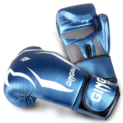 High Quality PU Leather Custom Durable Breathable Lightweight Boxing Gloves for Adult Youth UFC Training