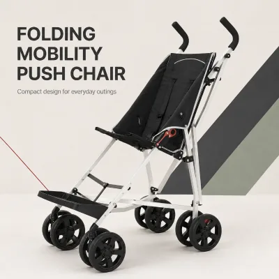 Baby Stroller 3 in 1 Foldable Special Needs Stroller for Older Children Lightweight Mobility Push Chair with Safety Harness
