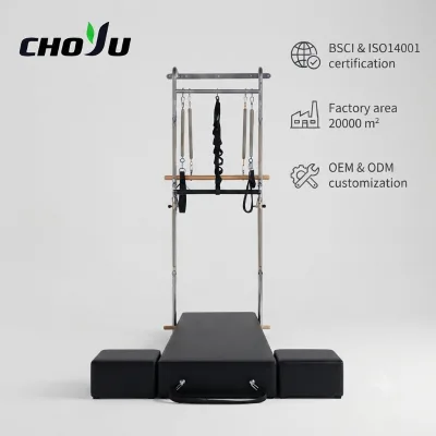 Steel Wall-mounted Multi-functional Pilates Reformer & Cadillac Apparatus for Universal Use in Home & Commercial Yoga Studios