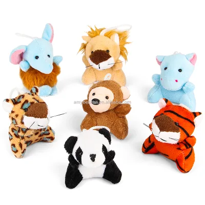 Hot Selling Jungle Animal Plush Keychain Toys Custom for Kids