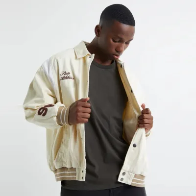 2025 Wholesale Men Varsity Jackets Chenille Embroidery Baseball Letterman Custom Bomber Jacket
