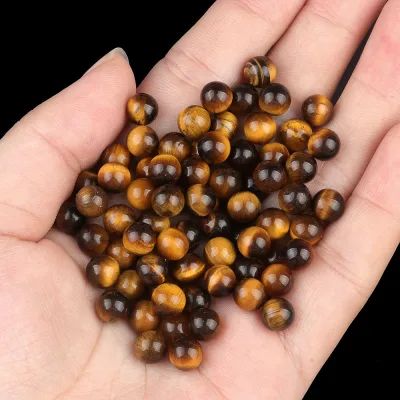 Hot Selling Natural Stone Ball 6mm No Hole Undrilled Non-porous Beads for Jewelry Making Round Shape Diy Accessories