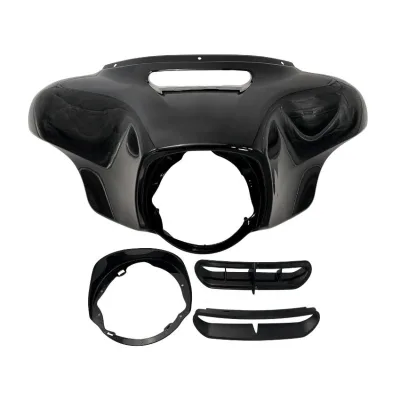 Motorcycle ABS Black Front Outer Fairing for Street Glide 14-22 Retrofit/Upgrade
