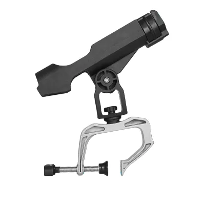 Opening 360 Degree Adjustable Rack Folding Fishing Boat Rod Holder with Large Clamp