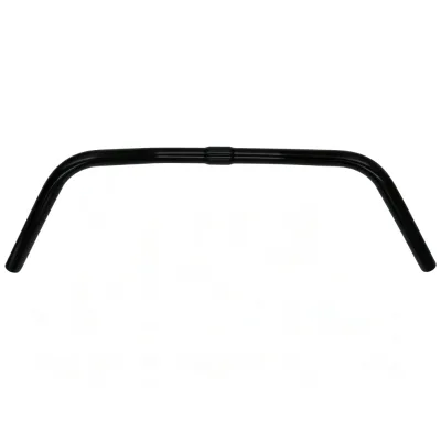 Heavy Duty Steel Bicycle Handlebar 25.4mmX600mm/22.2mm Bar End - Thick & Substantial Minimalist Universal Fit Handlebar