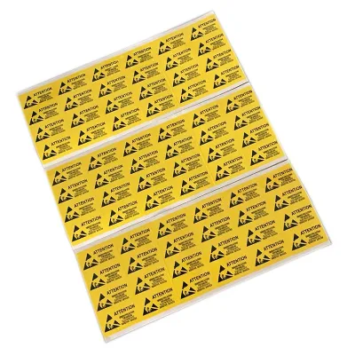 Self Adhesive Electronic Products Packaging Tags ESD Anti-Static Shielding Packaging Labels for Safe Shipping Protection