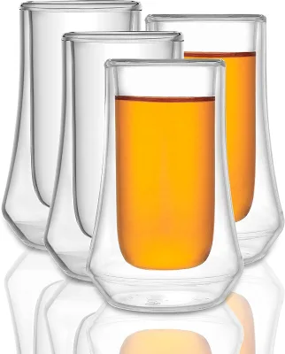 2oz Super Cute Ornate Shot Glasses Set of 6 Mini Wine Fancy Shot Glasses Heavy Base Engraved Shot Glass