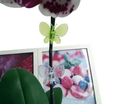 30 Pcs Butterfly Orchid Clips, Plant Clips Garden Support Clips Cute Flower Clips, 6 Colors