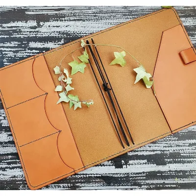 Best Sell Genuine Leather Cover Loose Leaf Journal Diary Traveler Notebook Sketchbook Planner