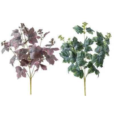 New Wholesale Simulation Maple Leaf & Grape Leaf Thanksgiving Wedding Home Landscaping Ornaments Bouquet 30cm-100cm
