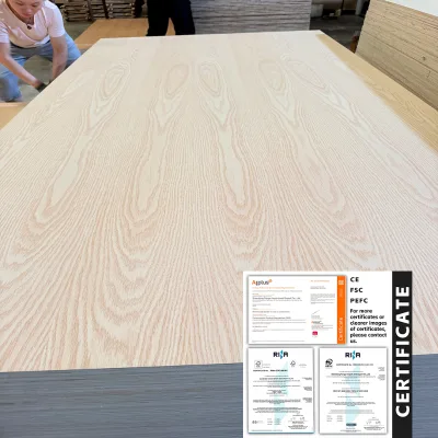 Quarter Sawn Rift Cut Plain Sliced High Quality Natural Wood Veneer Red Oak White Oak Face Veneer FSC Certified 4x8 Sheet