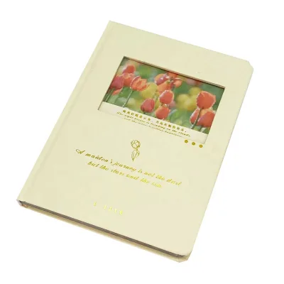 Promotional Office Custom Goal Setting Planner Notebook Spiral Sewing Bound 120 Sheets Hardcover Paper Flower Gratitude Journal