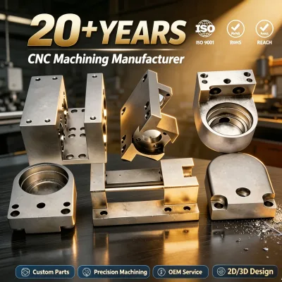 Aluminum Stainless Steel 5 Axis Milling Machined Metal Components Custom CNC Services Drawing Based for Industrial Equipment