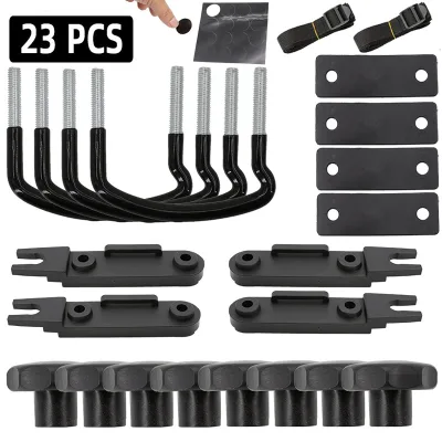Roof Box U Mount Accessories Metal Fixing Parts Quick Release Straps for Vehicle Roof Carrier