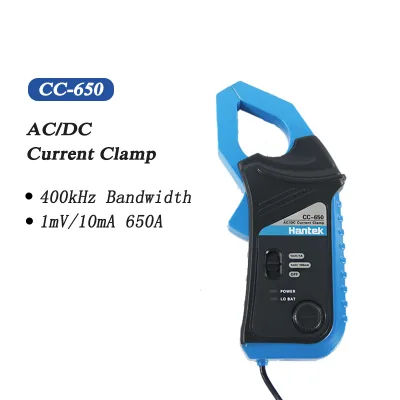 Hantek CC-650 AC/DC Max. 20 kHz 20mA to 650A DC Current Clamp Meter Multimeter with BNC Connector