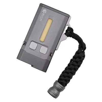 MecArmy SGN8 Keychain Flashlight + FFT Paracord Lanyard EDC Set Light Pocket Clip Led Rechargeable Torch for Pet Urine Detection