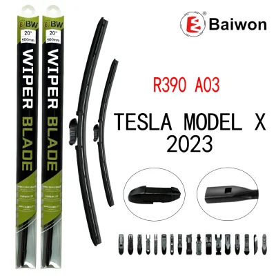 Custom Packaging Wholesale Factory Price Car Windshield Wiper Natural Rubber Front Wiper Blades for Tesla Model X 2023