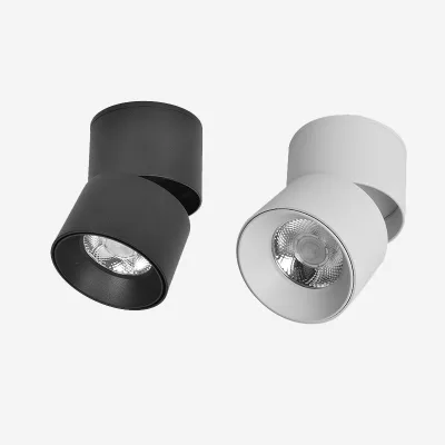 Adjustable Surface Mounted LED Ceiling Spot Light AR111 Base Hotel Use 360 Degree Rotatable Antiglare Foldable