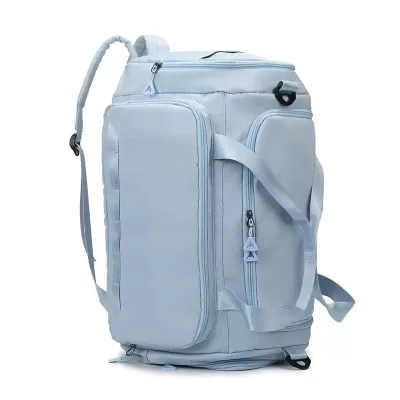 Nylon Travel Backpack Fitness Shoulder Bag Men's Women's Business Large Capacity Luggage Storage Handbag Dry Wet Separation